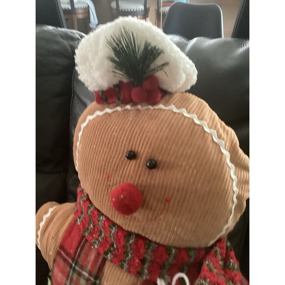 Gingerbread Boy And Girl Set 18"-20" Hobby Lobby Plush Holiday Christmas Plaid - Picture 8 of 11